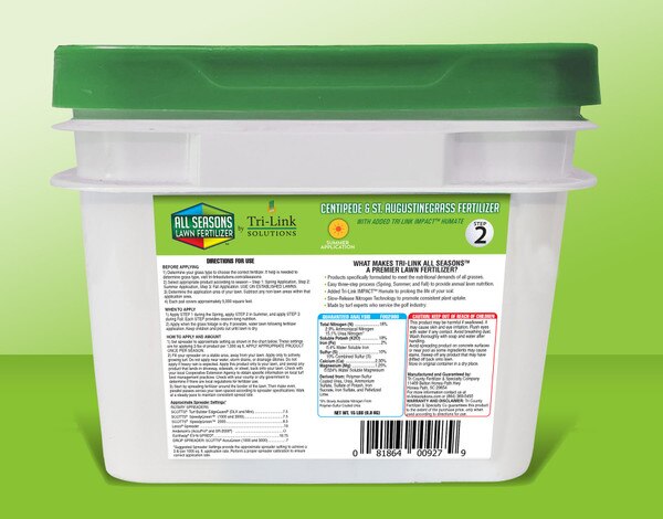 All seasons centipede fert2 label