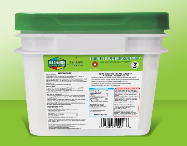 All seasons centipede fert3 label