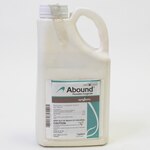Jug of Abound fungicide.