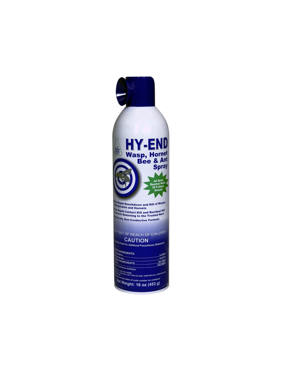 Can of wasp and hornet spray.